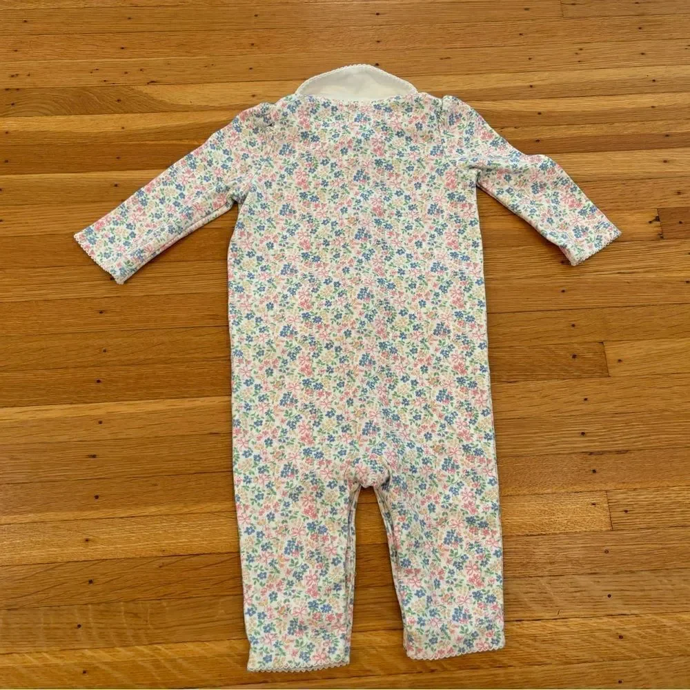 Ralph Lauren white floral jumpsuit